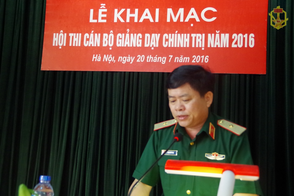 Binh chủng Hóa học tổ chức Hội thi cán bộ giảng dạy chính trị giỏi năm 2016