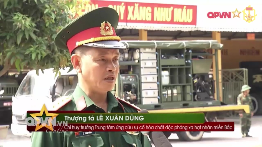 Huấn luyện và khai thác trang bị mới ứng cứu sự cố hóa học