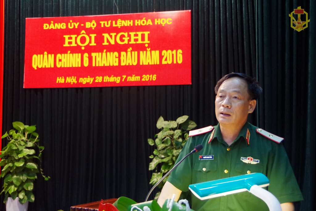 Binh chủng Hóa học tổ chức Hội nghị Quân chính 6 tháng đầu năm 2016