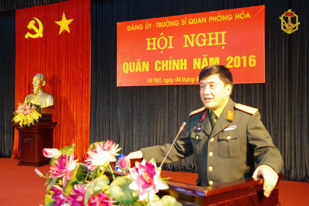 Trường sĩ quan Phòng hóa tổ chức hội nghị quân chính năm 2016