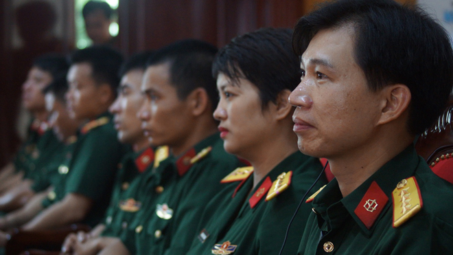 Đại biểu lãnh đạo và đông đảo đoàn viên thanh niên tham gia chương trình tọa đàm