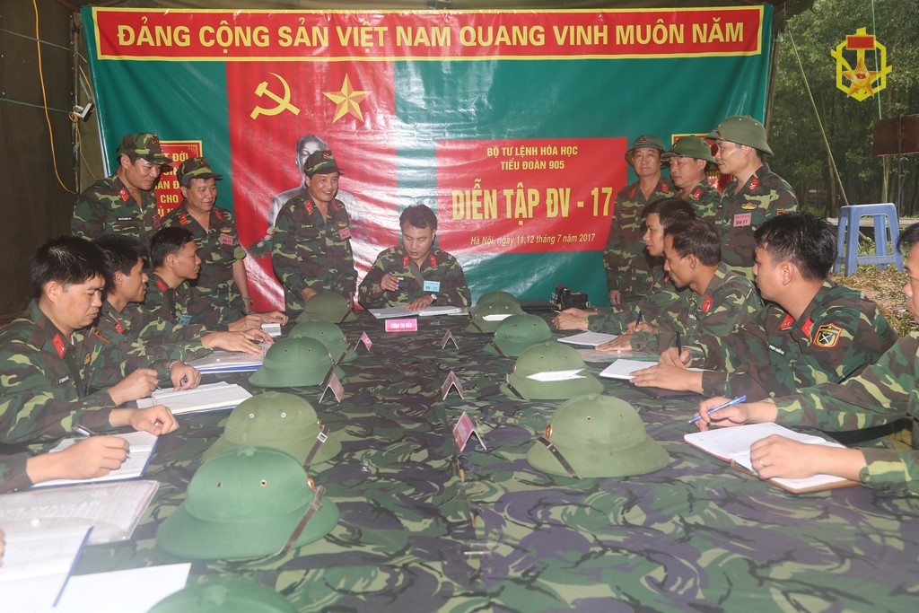 Diễn tập chuyển trạng thái sẵn sàng chiến đấu, tiếp nhận quân nhân dự bị tại Tiểu đoàn 905