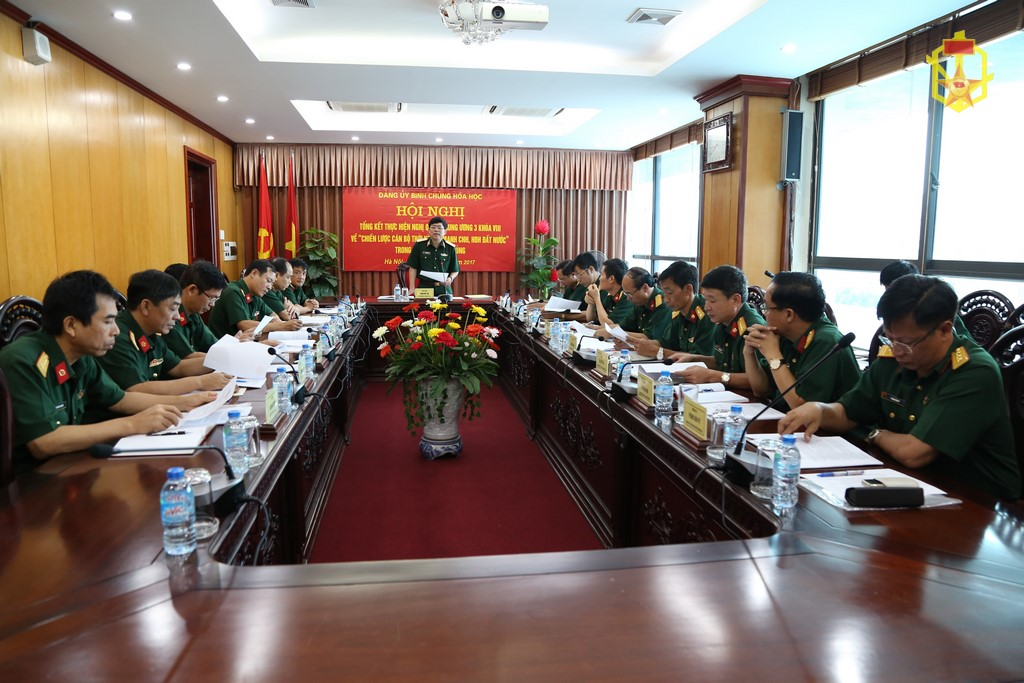 Tổng kết thực hiện Nghị quyết Trung ương 3 khóa VIII về "Chiến lược cán bộ thời kỳ đẩy mạnh công nghiệp hóa, hiện đại hóa đất nước" trong Đảng bộ Binh chủng Hóa học