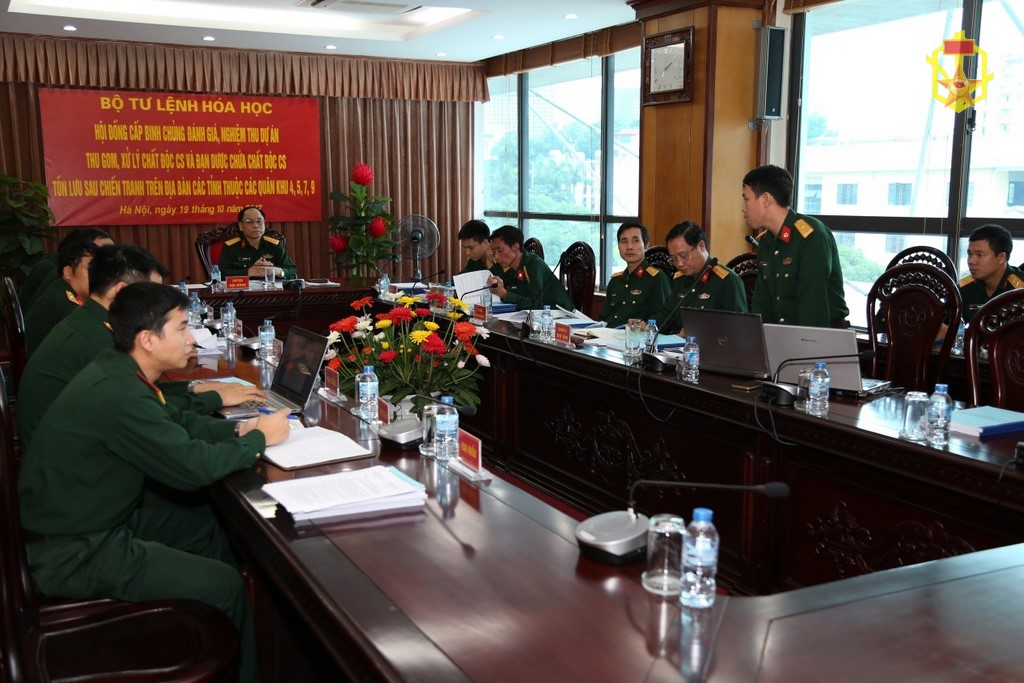 Nghiệm thu dự án xử lý chất độc CS