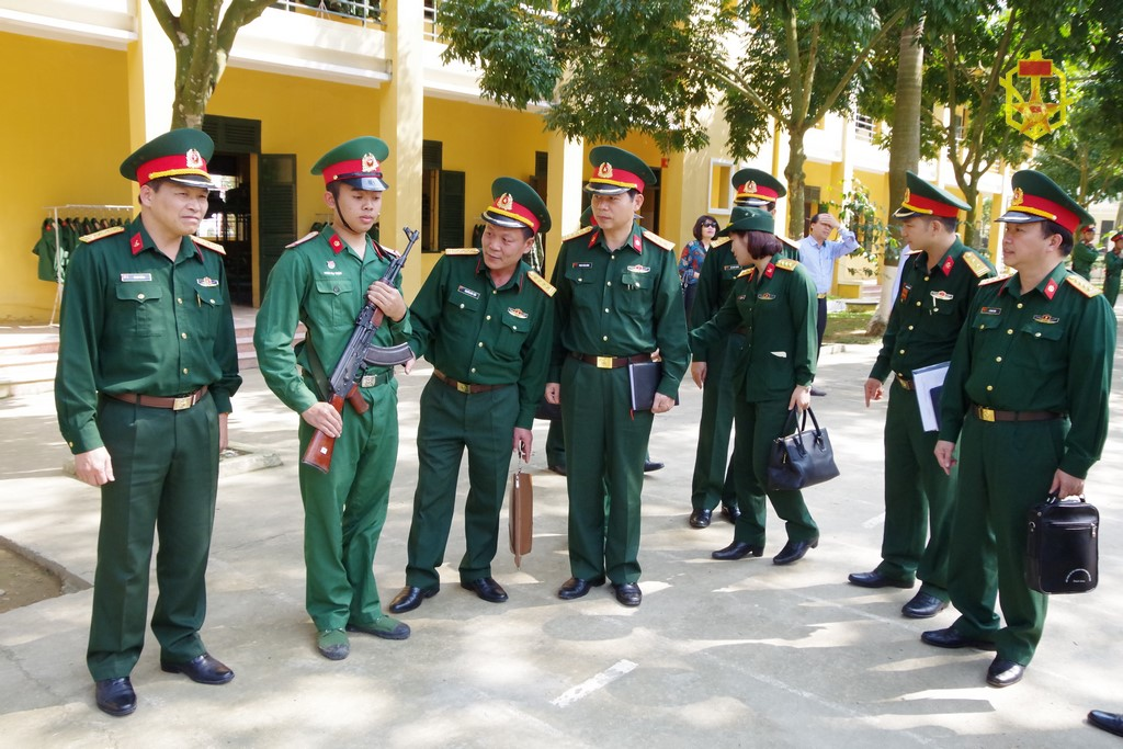 Công tác bảo đảm quân nhu cho chiến sĩ mới tại Lữ đoàn 86 năm 2018