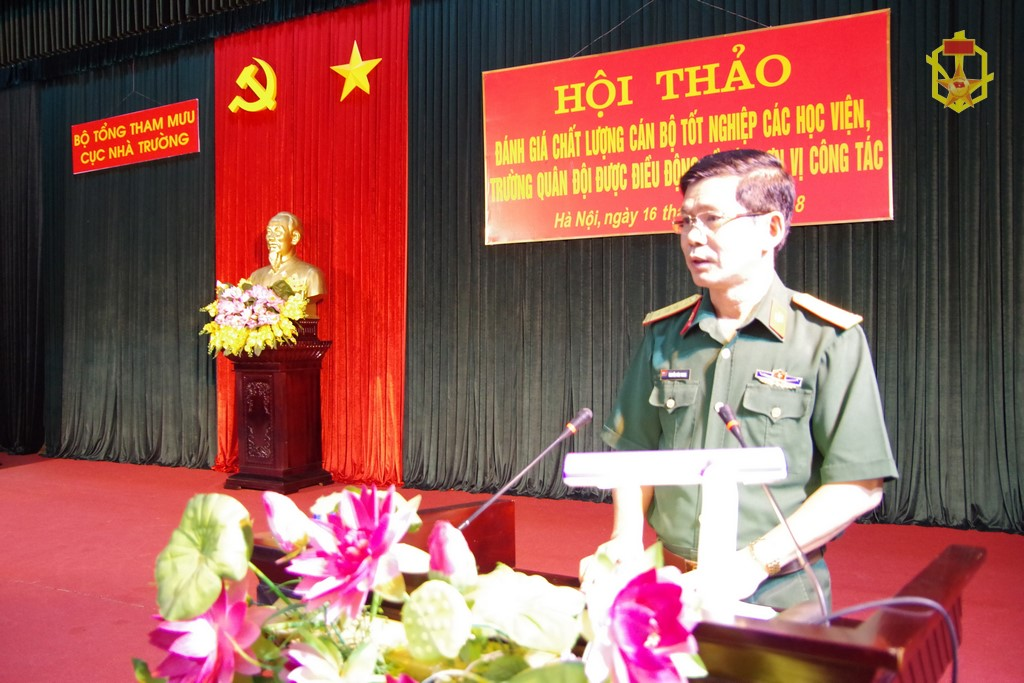 Hội thảo đánh giá chất lượng cán bộ tốt nghiệp các học viện, trường quân đội được điều động về các đơn vị công tác