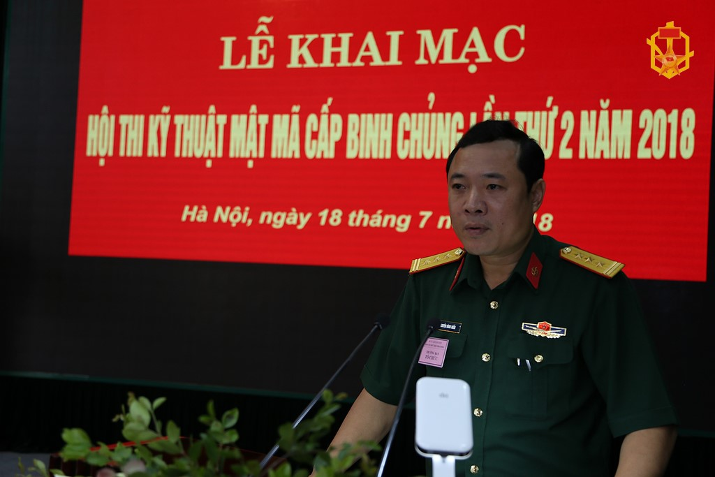 Binh chủng Hóa học tổ chức Hội thi kỹ thuật mật mã lần thứ 2 năm 2018