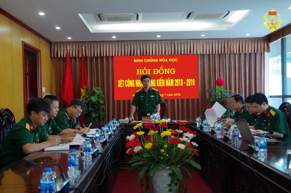 Xét công nhận sáng kiến cấp Binh chủng năm 2019