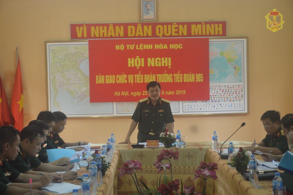 Bàn giao chức vụ Tiểu đoàn trưởng, Tiểu đoàn 905, Binh chủng Hoá học