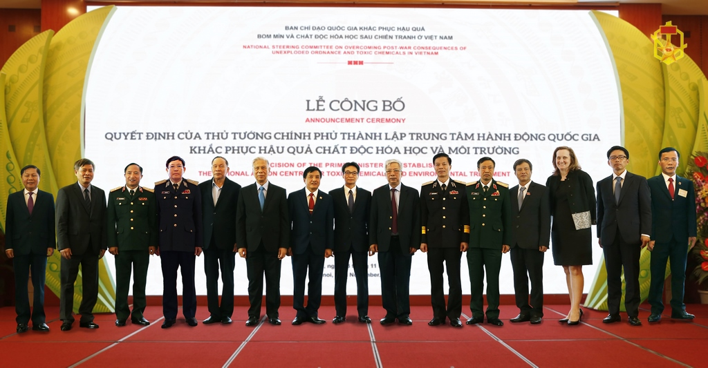 Lễ Công bố Quyết định của Thủ tướng Chính phủ thành lập Trung tâm hành động quốc gia khắc phục hậu quả chất độc hóa học và môi trường