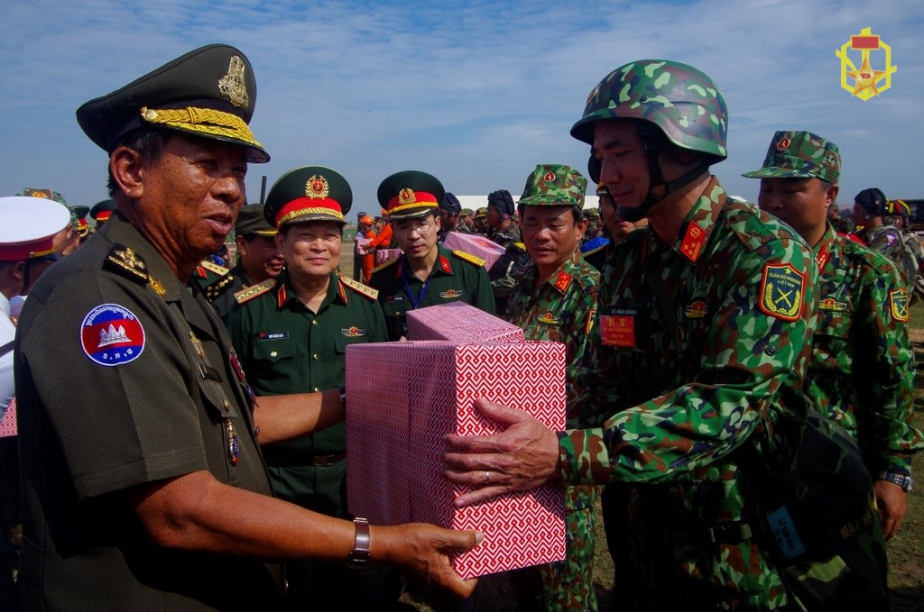 Binh chủng Hóa học tham gia diễn tập cứu hộ, cứu nạn khu vực biên giới đất liền giữa Bộ Quốc phòng Việt Nam và Bộ Quốc phòng Campuchia năm 2019