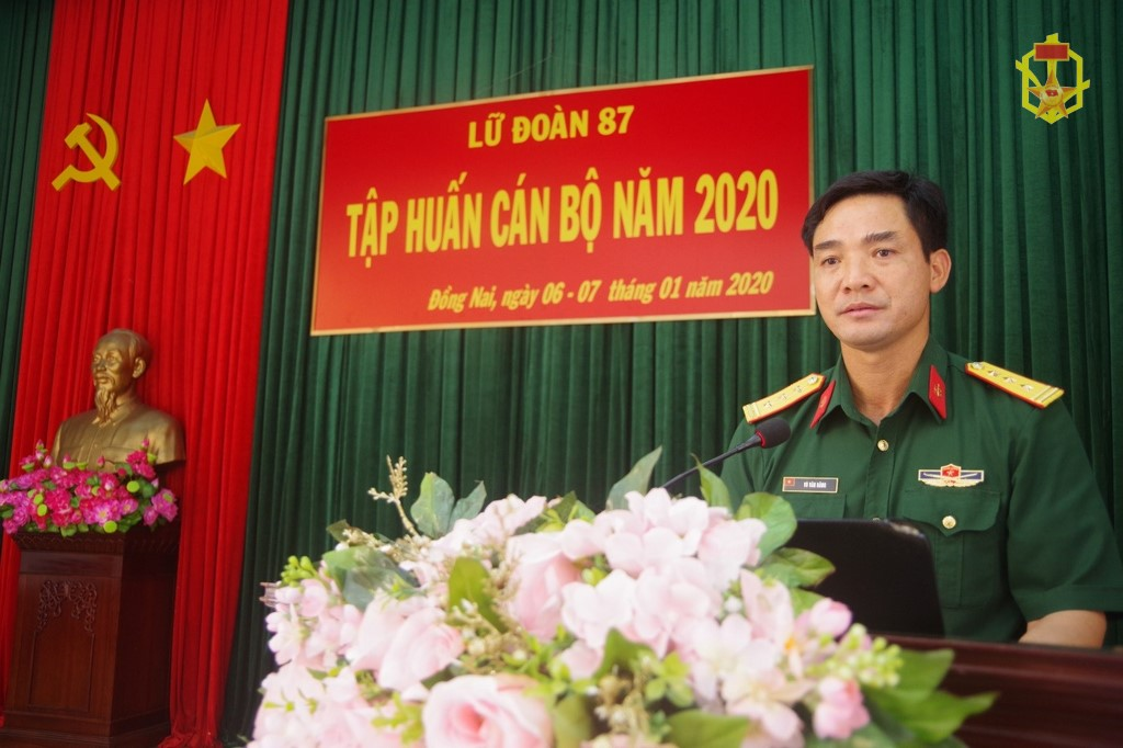 Lữ đoàn 87 tập huấn cán bộ năm 2020