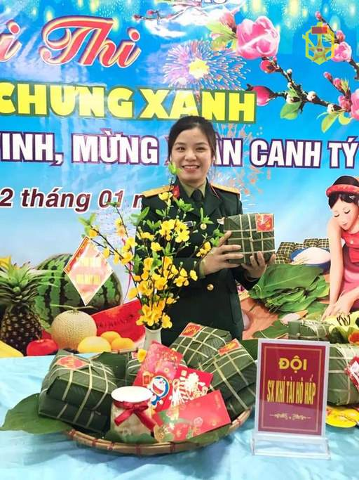 Sôi nổi Hội thi gói bánh chưng xanh mừng xuân Canh Tý của Hội phụ nữ cơ sở Nhà máy x61