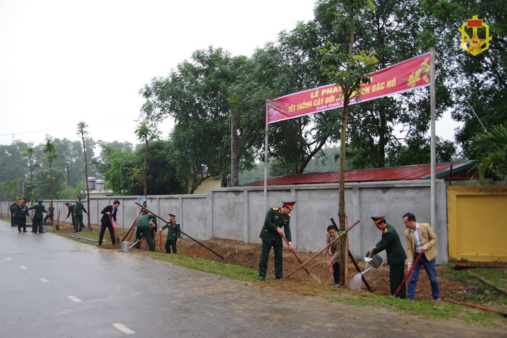 Trường sĩ quan phòng hóa phát động “tết trồng cây đời đời nhớ ơn bác hồ”