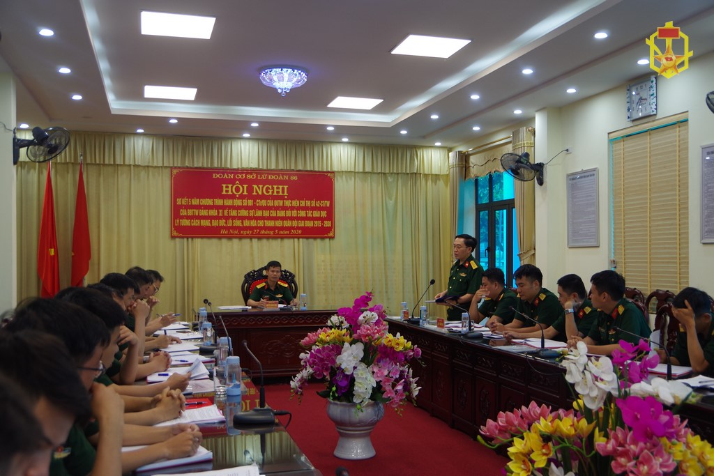 Đoàn Cơ sở Lữ đoàn 86 tổ chức Hội nghị sơ kết 5 năm thực hiện chương trình hành động số 991-CTr/QU của QUTW