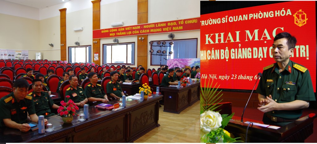 Trường Sĩ quan Phòng hóa tổ chức Hội thi cán bộ giảng dạy chính trị và rút kinh nghiệm công tác giảng dạy chính trị giai đoạn 2018-2020