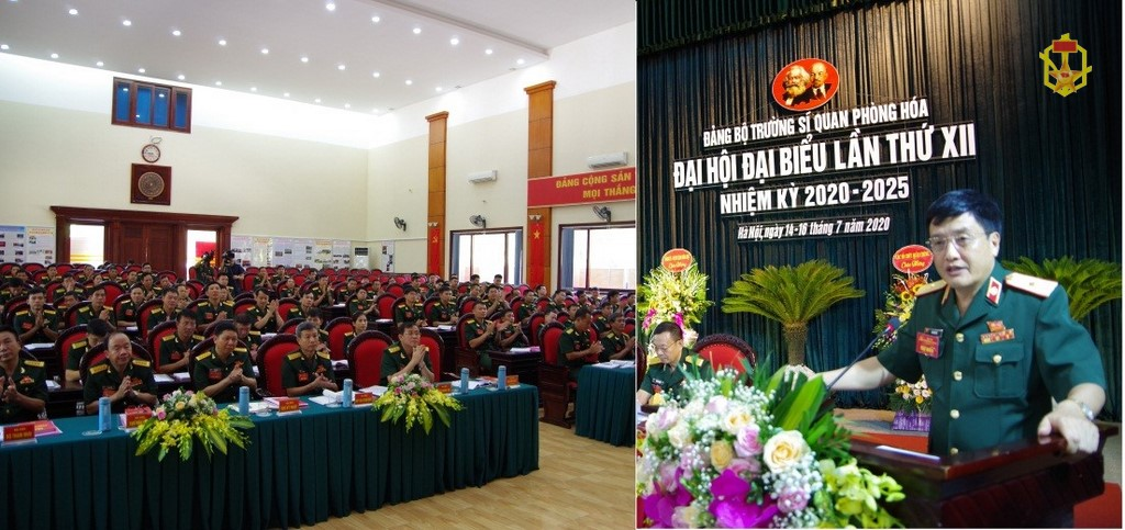 Đảng bộ Trường sĩ quan Phòng hóa tổ chức Đại hội đại biểu lần thứ XII nhiệm kỳ 2020-2025