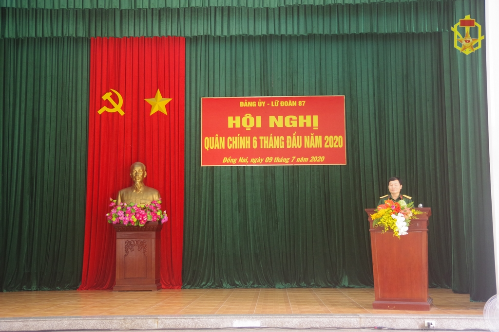 Lữ đoàn 87 tổ chức Hội nghị quân chính 6 tháng đầu năm 2020