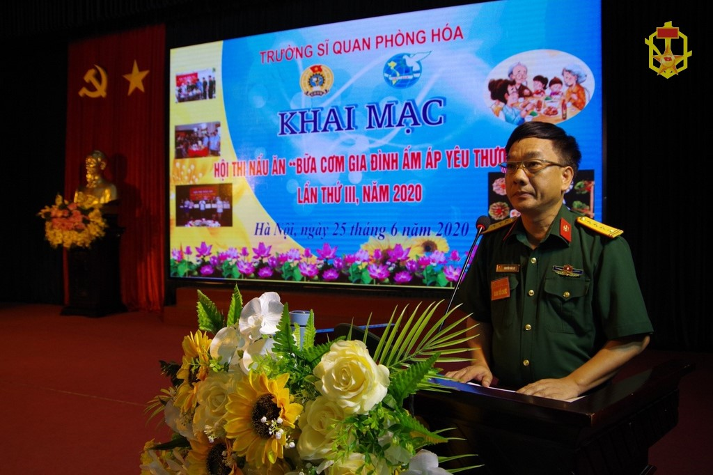 Trường Sĩ quan Phòng hoá tổ chức Hội thi nấu ăn “Bữa cơm gia đình, ấm áp yêu thương” lần thứ III, năm 2020