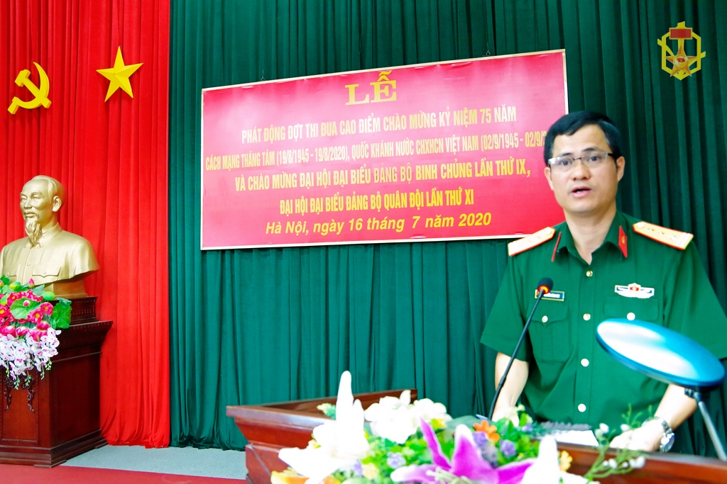 Nhà máy tổ chức phát động đợt thi đua cao điểm chào mừng Đại hội Đảng bộ Binh chủng lần thứ IX