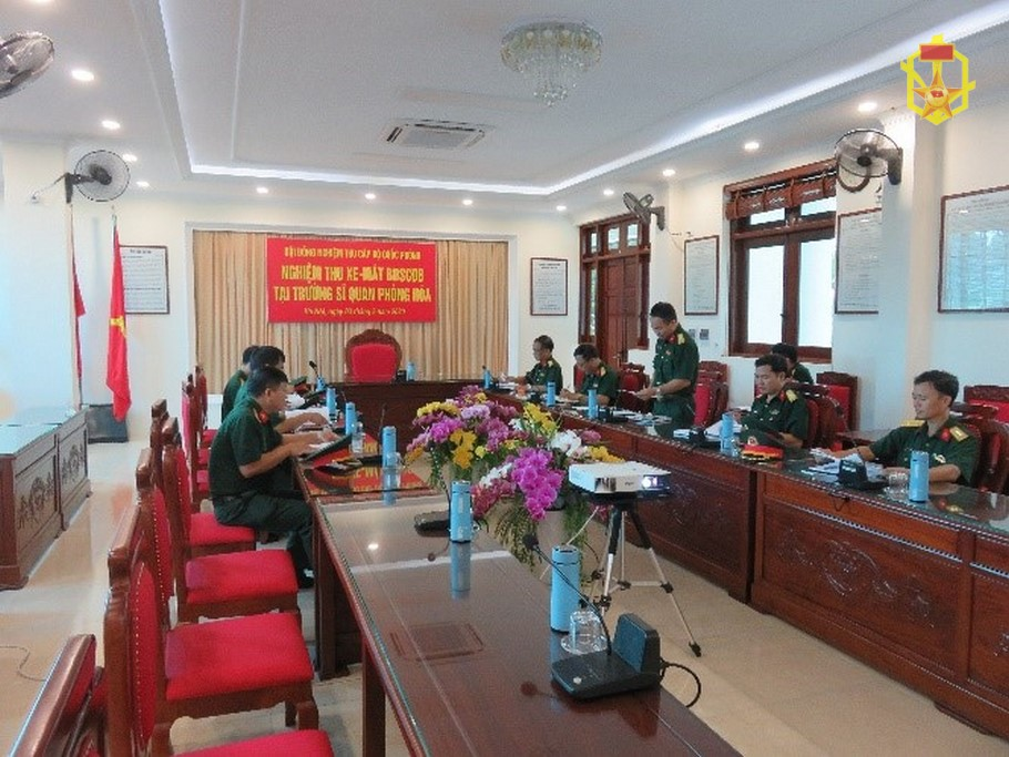 Hội đồng nghiệm thu cấp Bộ Quốc phòng nghiệm thu xe - máy bảo dưỡng, sửa chữa, đồng bộ tại Trường Sĩ quan Phòng hóa năm 2020