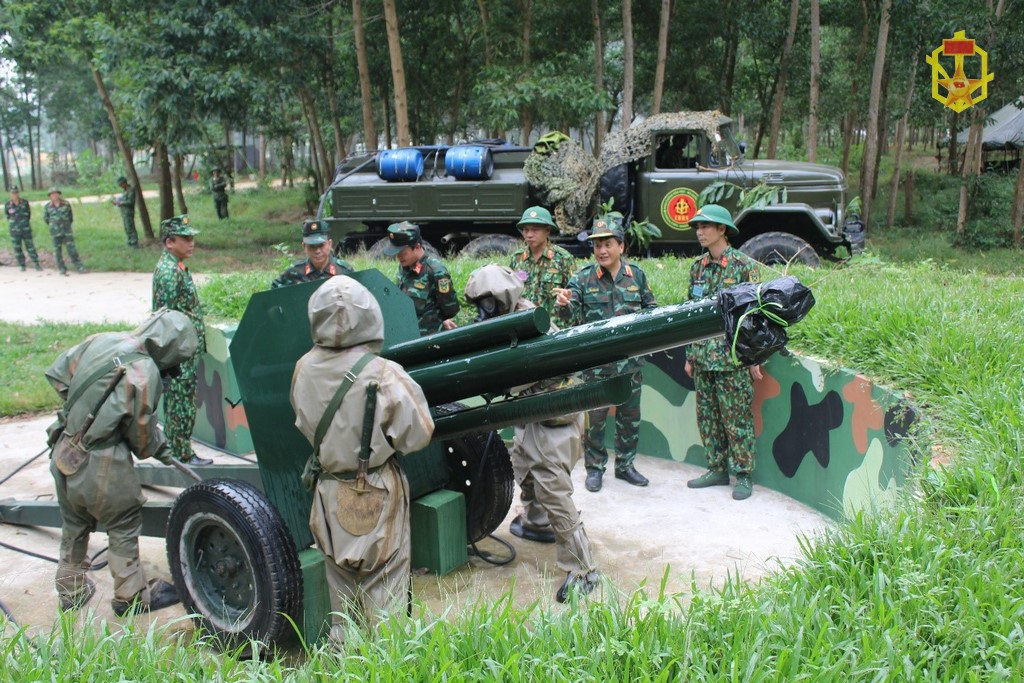 Tư lệnh Binh chủng kiểm tra diễn tập và công tác chuẩn bị đào tạo giai đoạn 1, Sĩ quan cấp phân đội trình độ đại học của Trường Sĩ quan Phòng hóa