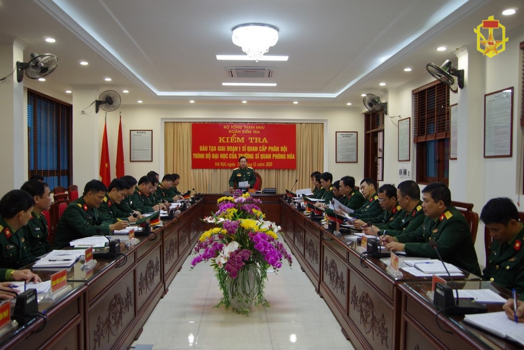 Cục nhà trường/BTTM kiểm tra Trường sĩ quan Phòng hóa đào tạo giai đoạn 1, Sĩ quan cấp phân đội trình độ đại học