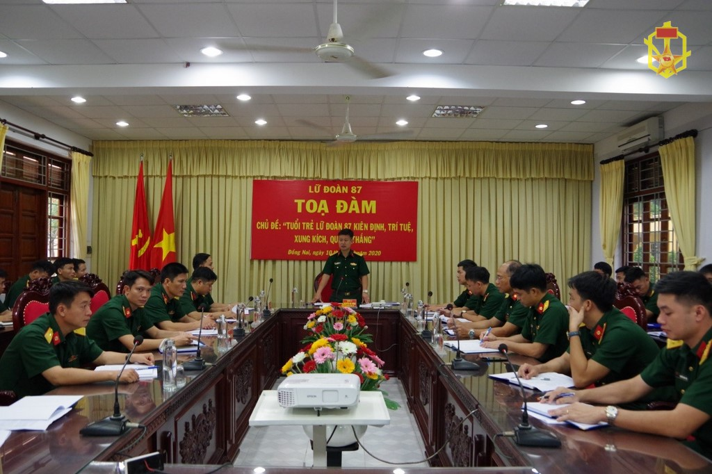 Lữ đoàn 87 tổ chức toạ đàm sĩ quan trẻ năm 2020