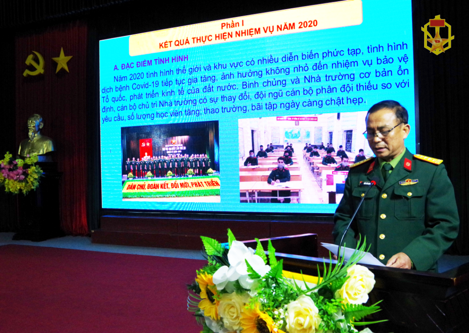 Trường Sĩ quan Phòng hóa tổ chức Hội nghị Quân chính năm 2020