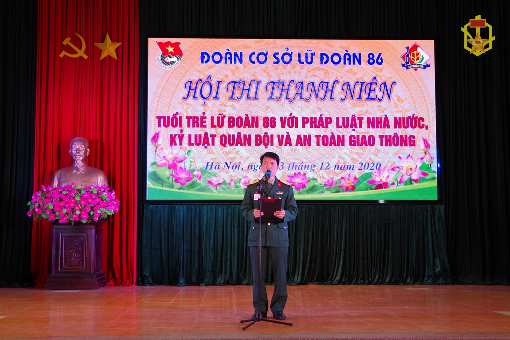 Hội thi Thanh niên “tuổi trẻ lữ đoàn 86 với pháp luật, kỷ luật và an toàn giao thông” năm 2020