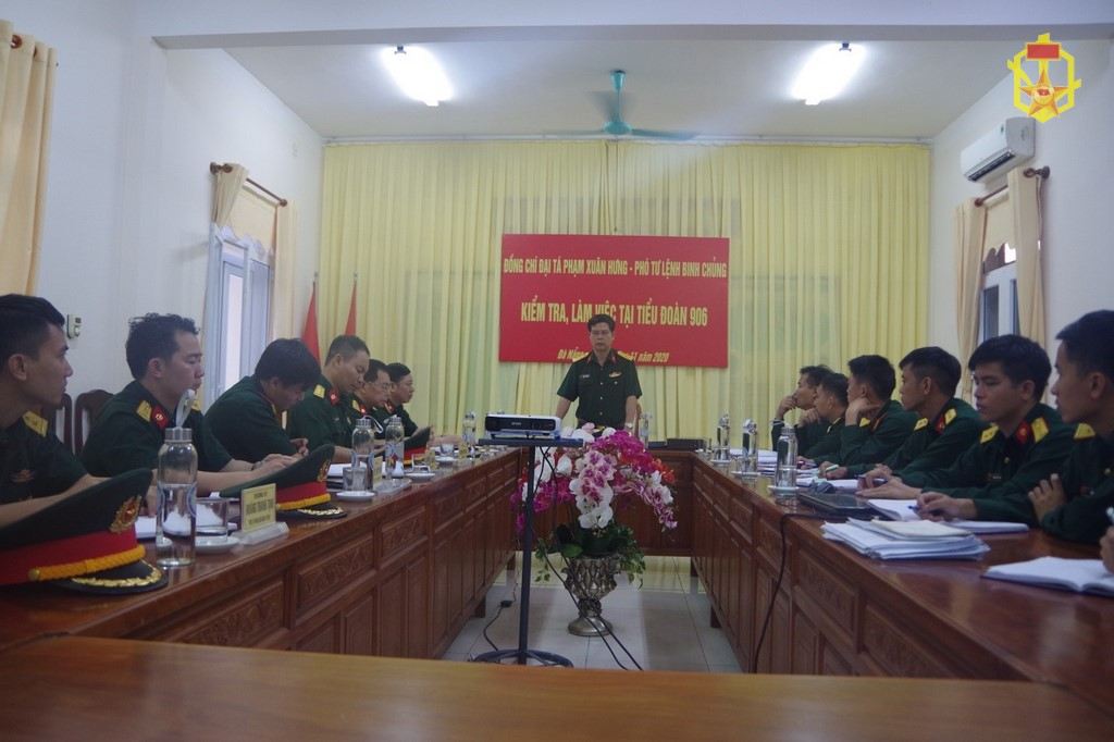 Bộ Tư lệnh Hóa học kiểm tra Tiểu đoàn 906