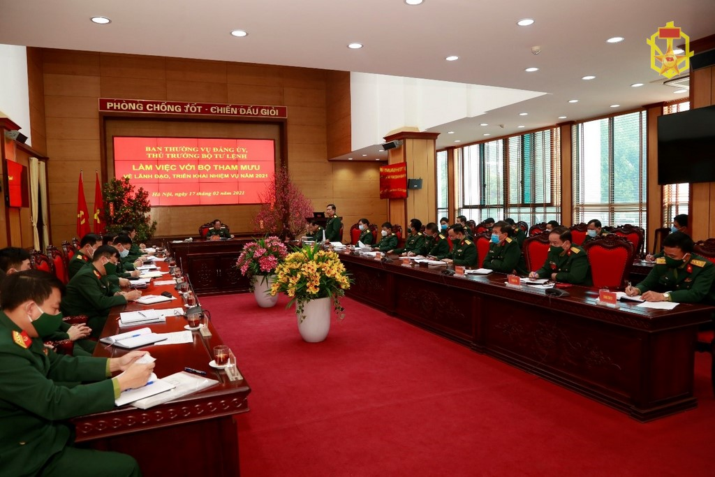 Ban Thường vụ Đảng ủy, Thủ trưởng Bộ Tư lệnh Binh chủng Hóa học làm việc với các cơ quan, đơn vị thực thuộc