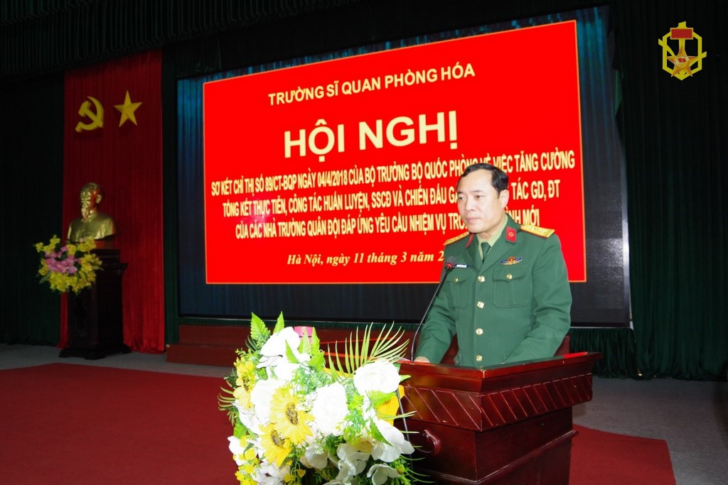 Trường Sĩ quan Phòng hóa tổ chức Hội nghị Sơ kết Chỉ thị số 89/CT-BQP