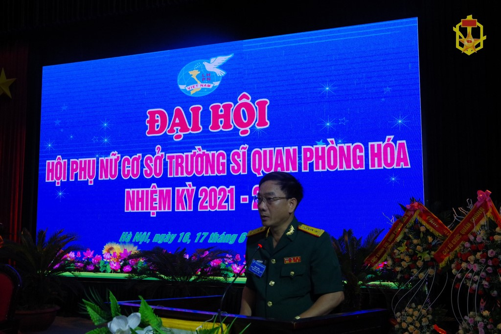 Hội Phụ nữ cơ sở Trường Sĩ quan Phòng hóa tổ chức thành công Đại hội nhiệm kỳ 2021 - 2026