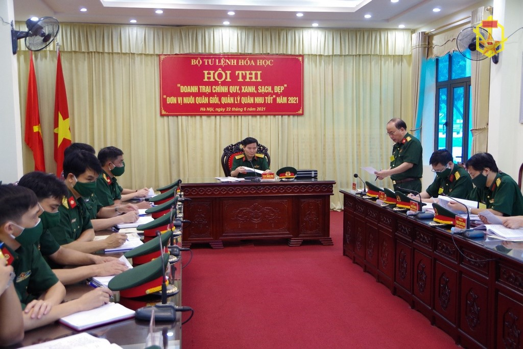 Chấm Hội thi “Doanh trại chính quy, xanh, sạch, đẹp”, “Đơn vị nuôi quân giỏi, quản lý quân nhu tốt” cấp Binh chủng năm 2021 tại Lữ đoàn 86