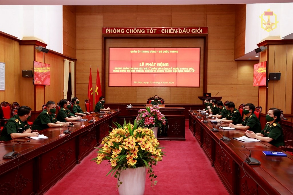 Hiện thực hoá Phong trào thi đua đặc biệt “Quân đội cùng cả nước chung sức, đồng lòng thi đua phòng, chống và chiến thắng đại dịch Covid-19”