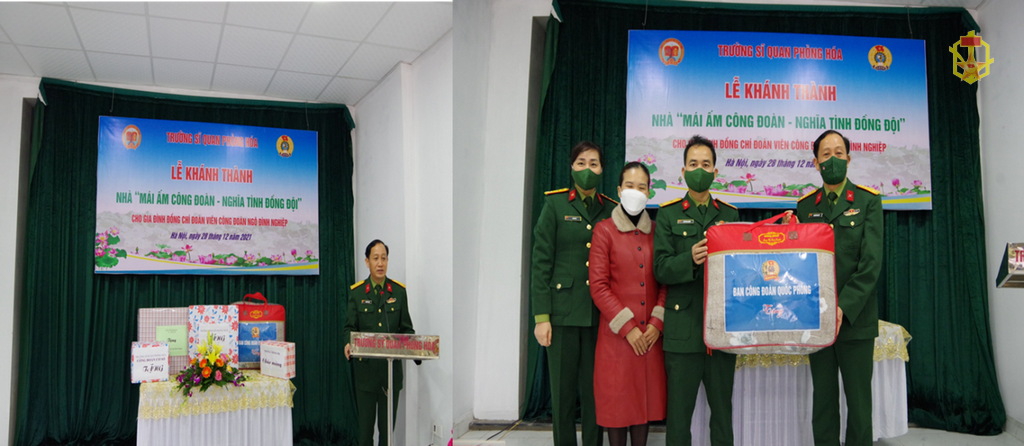 Trường Sĩ quan Phòng hoá Tổ chức lễ khánh thành nhà “Mái ấm công đoàn – Nghĩa tình đồng đội”