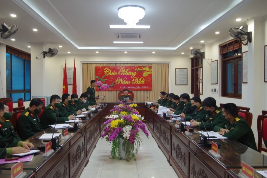 Bộ Tư lệnh Hoá học kiểm tra và chúc Tết Nguyên đán Nhâm Dần năm 2022 tại Trường Sĩ quan Phòng hoá