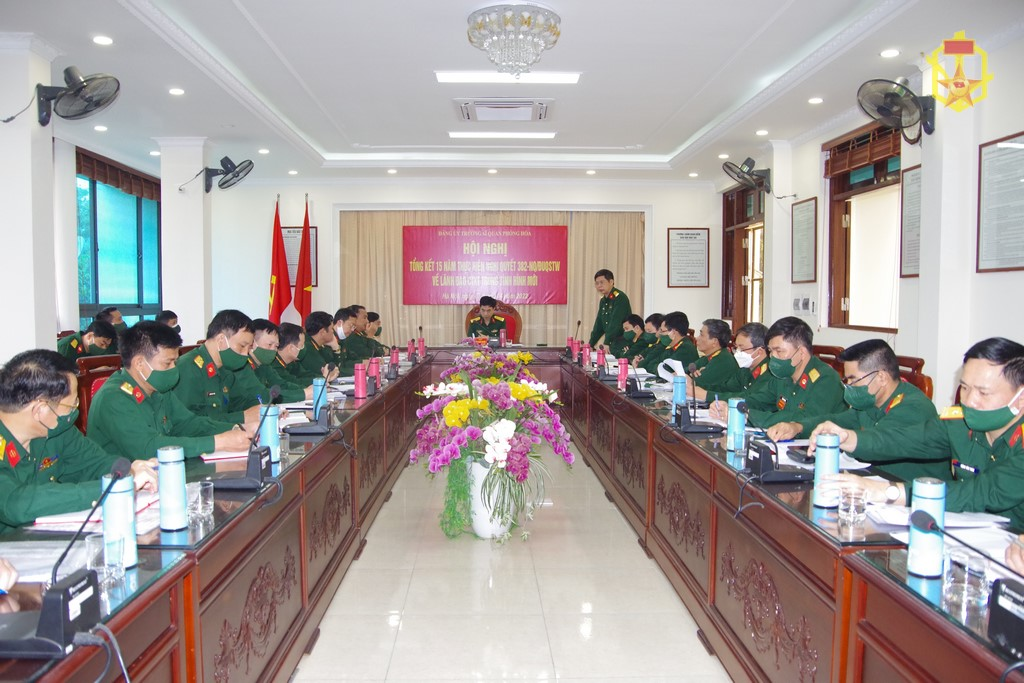 Trường Sĩ quan Phòng hóa Tổng kết Nghị quyết Số 382-NQ/ĐUQSTW ngày 29/11/2007 của Quân ủy Trung ương về lãnh đạo công tác kỹ thuật trong tình hình mới