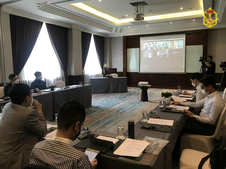 Hội nghị trực tuyến với EXBS đánh giá kết quả hợp tác năm 2021 và thảo luận kế hoạch hợp tác năm 2022