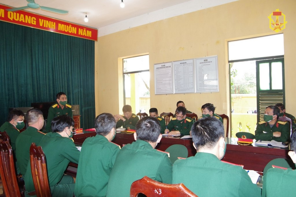 Binh chủng hóa học kiểm tra kết quả giáo dục, đào tạo học kỳ thứ nhất, sĩ quan cấp phân đội trình độ đại học năm học 2021-2022