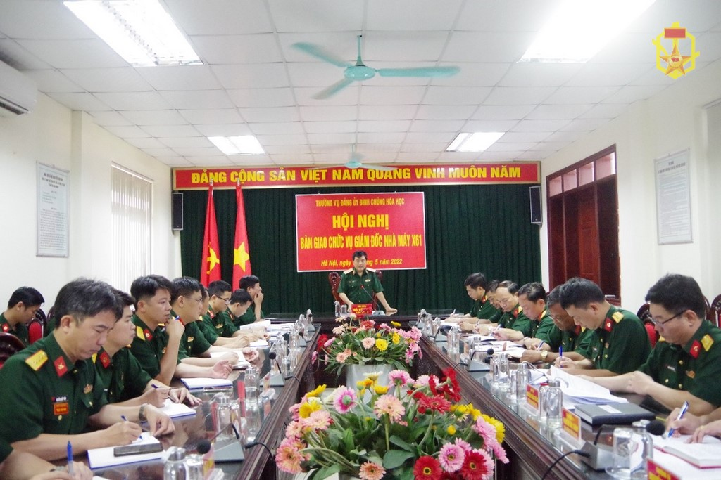 Hội nghị bàn giao chức vụ giám đốc nhà máy X61