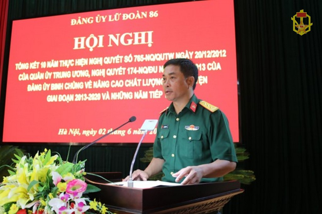Lữ đoàn 86 tổ chức Hội nghị tổng kết 10 năm thực hiện Nghị quyết số 765-NQ/QUTW