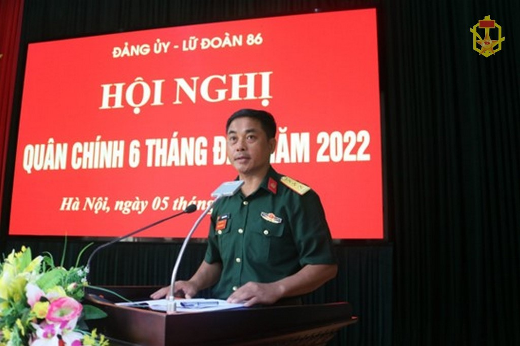 Lữ đoàn 86 Hội nghị Quân chính 6 tháng đầu năm 2022