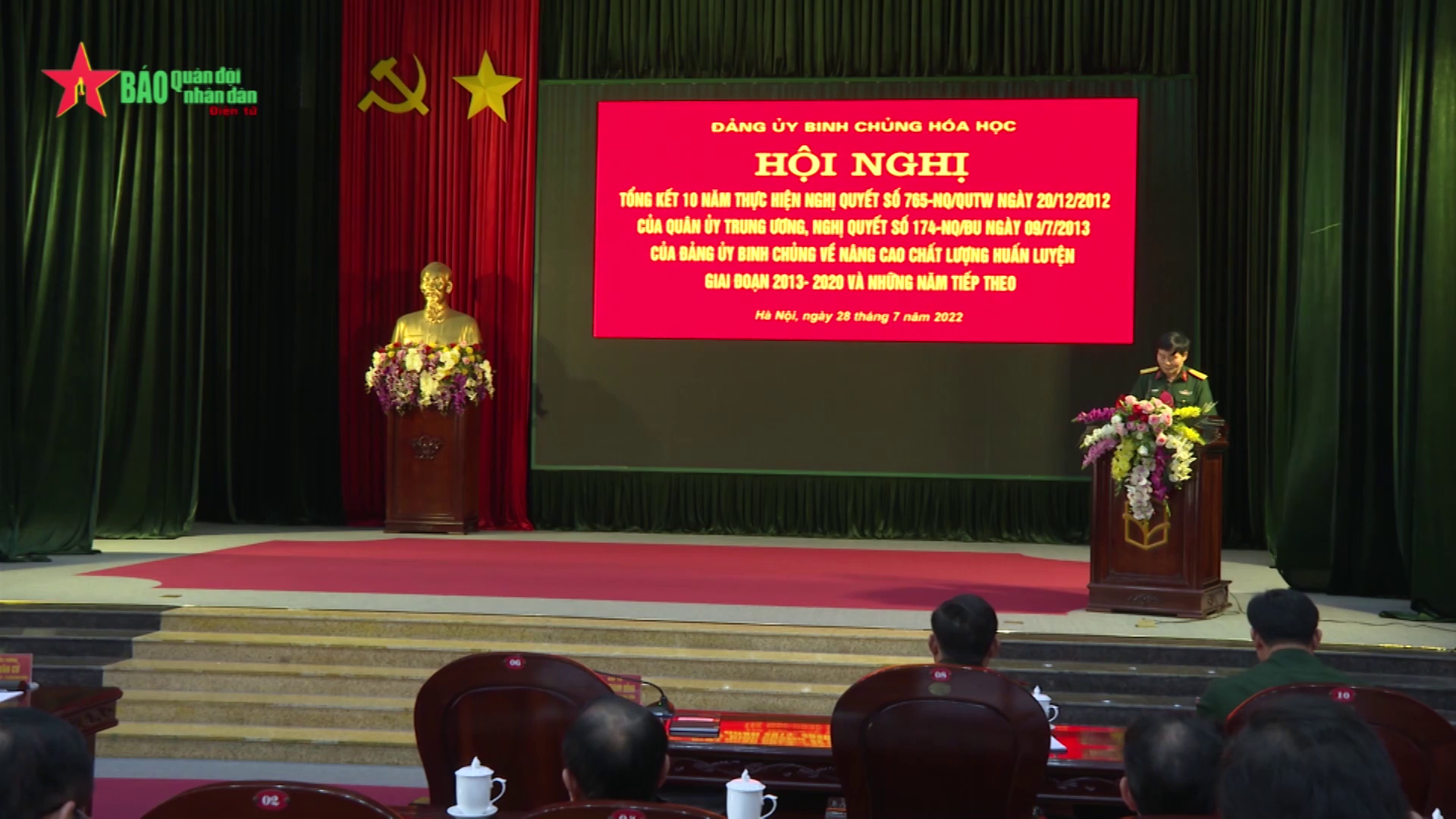 Binh chủng Hóa học tổng kết 10 năm thực hiện Nghị quyết 765 và 15 năm thực hiện Nghị quyết 382 của thường vụ Quân ủy Trung ương