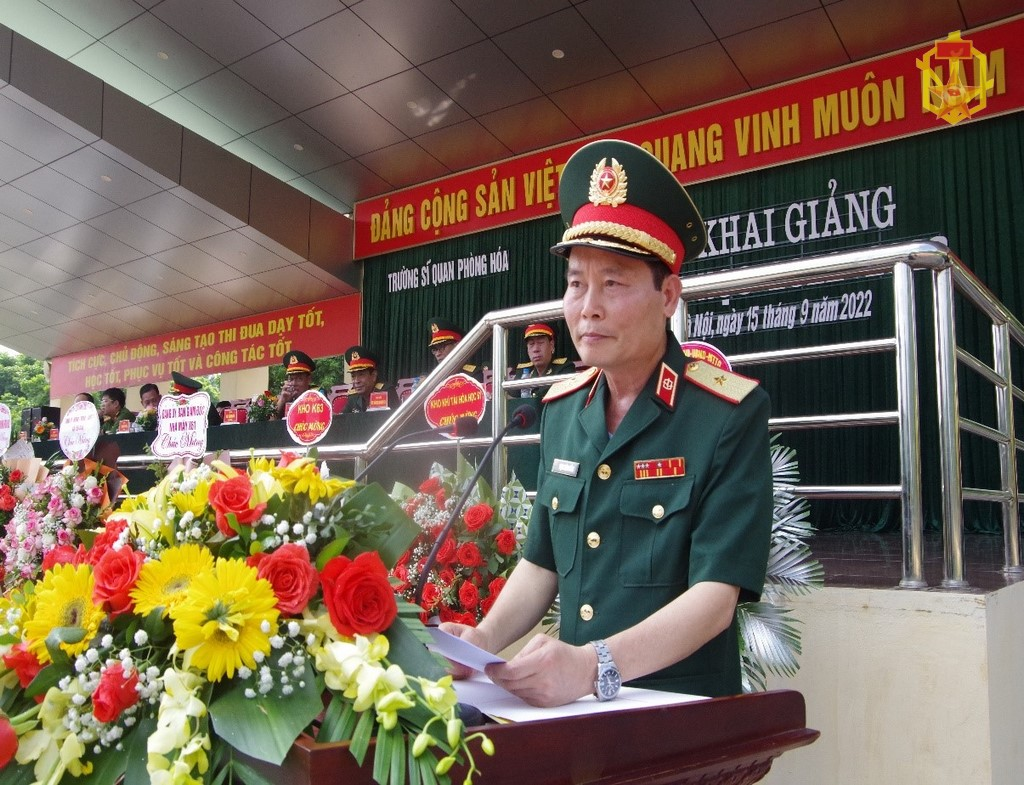 Trường Sĩ quan Phòng hóa tổ chức Lễ Khai giảng năm học 2022-2023