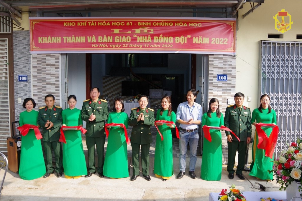 Kho khí tài Hoá học 61 Tổ chức khánh thành nhà đồng đội