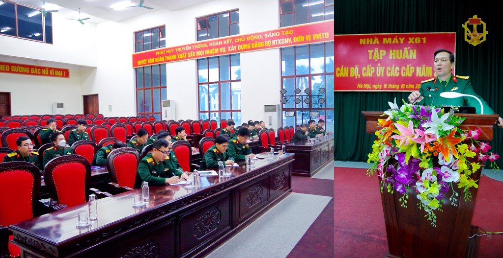 Nhà máy X61 tập huấn cán bộ năm 2023