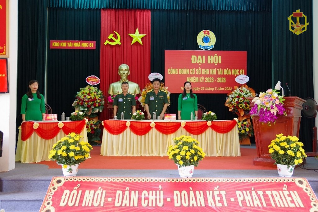 Đại hội công đoàn cơ sở Kho khí tài Hóa học 61 Nhiệm kỳ 2023-2028