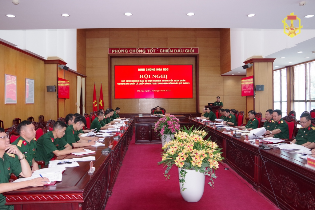 Hội nghị rút kinh nghiệm các vụ việc nghiêm trọng của của toàn quân và công tác quản lý, chấp hành kỷ luật của các cơ quan, đơn vị trực thuộc Binh chủng đầu quý III/ 2023